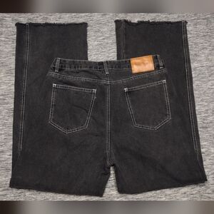 Women's Like New Princess Polly Wide Leg Jeans, Size 8, Black